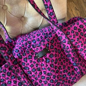 Vera Bradley Pink Leopard Travel Bag